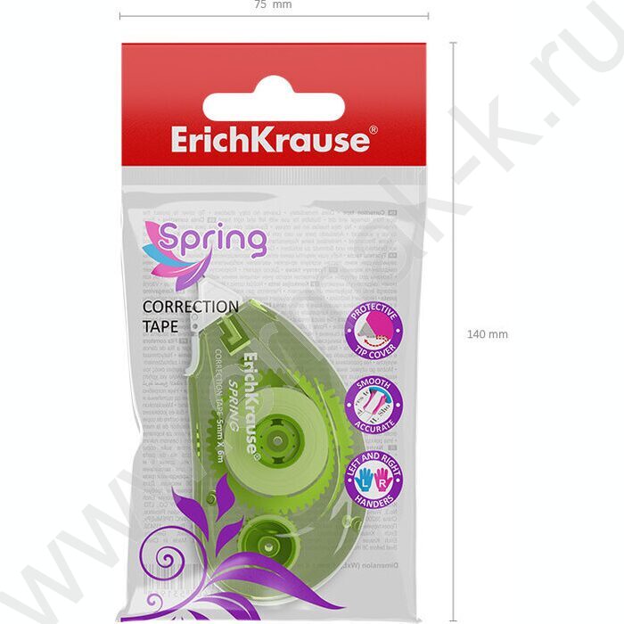 Корректирующая лента 5мм* 6м "Spring" /ассорти /блистер | Фото 5