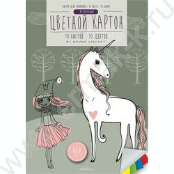 Картон цв. мелов. А4 10л/10цв ассорти | Фото 2