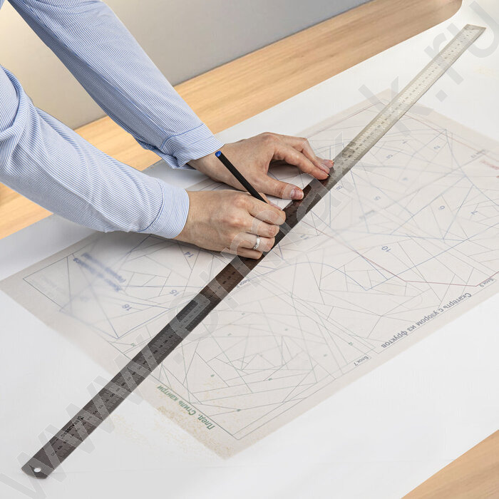 Линейка метал. 100см /ПВХ чехол с подвесом | Фото 5