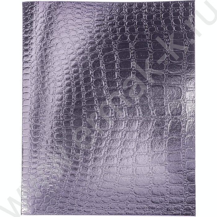 Тетрадь  48л клетка "Бум/винил" METALLIC тиснение CROCO коричневый | Фото 1
