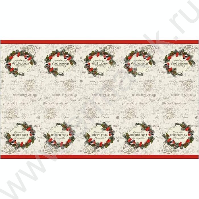 Скатерть 180*108 Праздничная дизайн 4 полиэтилен | Фото 1