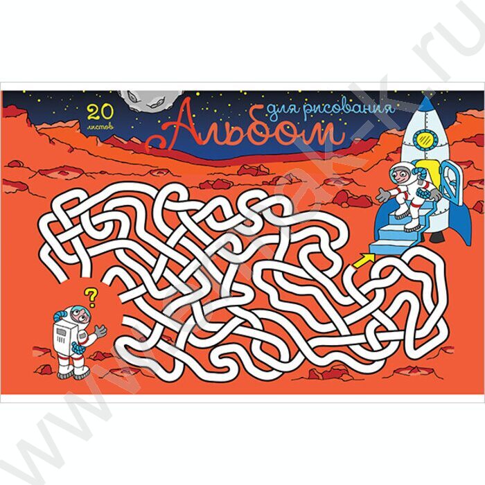 Альбом д/рисования 20л "Лабиринт" /Твин лак/ ассорти | Фото 4
