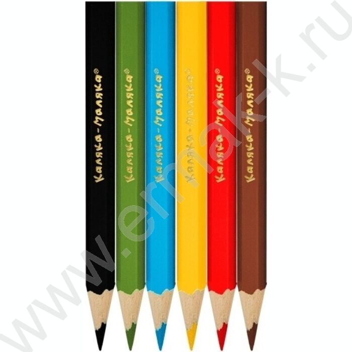 Карандаши   6цв Каляка-Маляка короткие /шестигранные/ европодвес | Фото 2