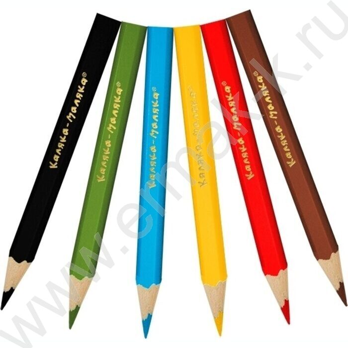 Карандаши   6цв Каляка-Маляка короткие /шестигранные/ европодвес | Фото 3