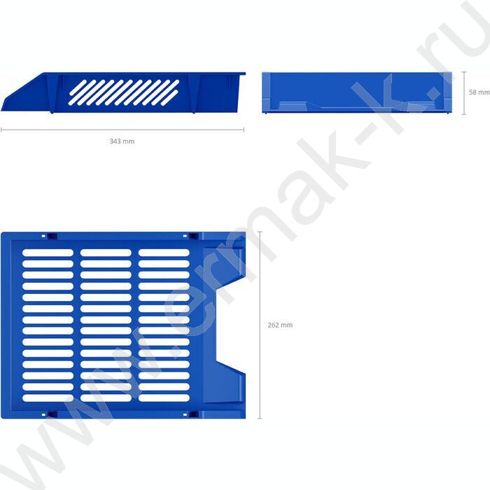 Лоток горизонтальный синий Classic | Фото 3