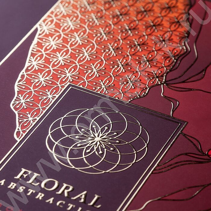 Блокнот  80л А5 спираль/мат.ламин. 3D фольга "Абстракция" | Фото 4