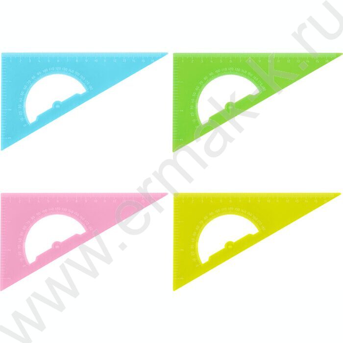Треугольник пл. 30*16см с транспортиром | Фото 1