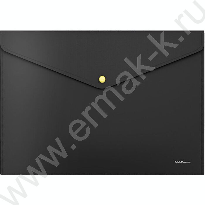 Папка-конверт на кнопке А4 Matt Accent черная с неоновой кнопкой /цвет кнопки ассорти | Фото 2