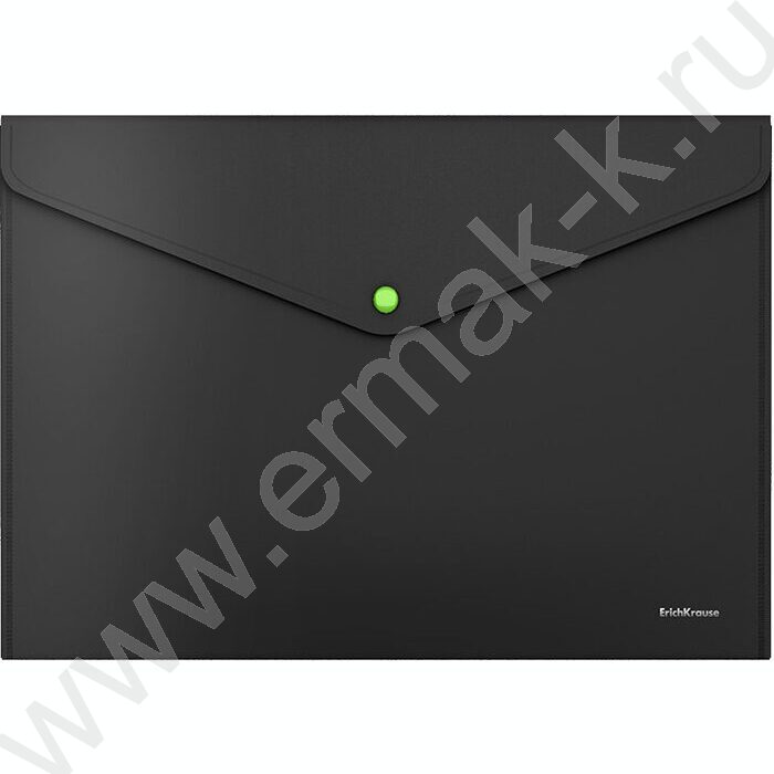 Папка-конверт на кнопке А4 Matt Accent черная с неоновой кнопкой /цвет кнопки ассорти | Фото 3