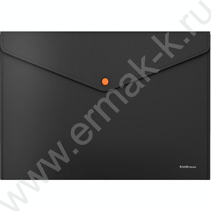 Папка-конверт на кнопке А4 Matt Accent черная с неоновой кнопкой /цвет кнопки ассорти | Фото 4