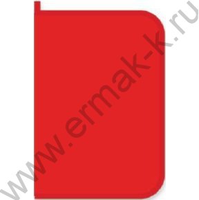 Папка д/тетрадей А4 цветной пластик молния вокруг /красная