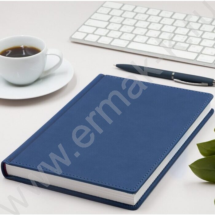 Ежедневник н/дат А5 136л Velvet синий   | Фото 3