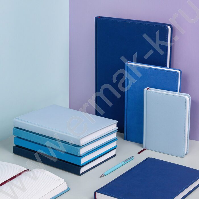 Ежедневник н/дат А5 136л Velvet синий   | Фото 4