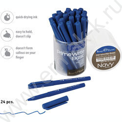 Ручка шар на масл.основе 1,0мм синяя PrimeWrite. Basic. Navy | Фото 4