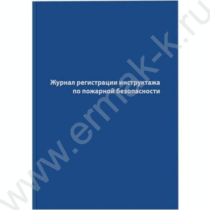 Журнал Регистрации инструктажа по по пожарной безопасности А4 96л /тв.обл. бумвинил + фольга | Фото 1
