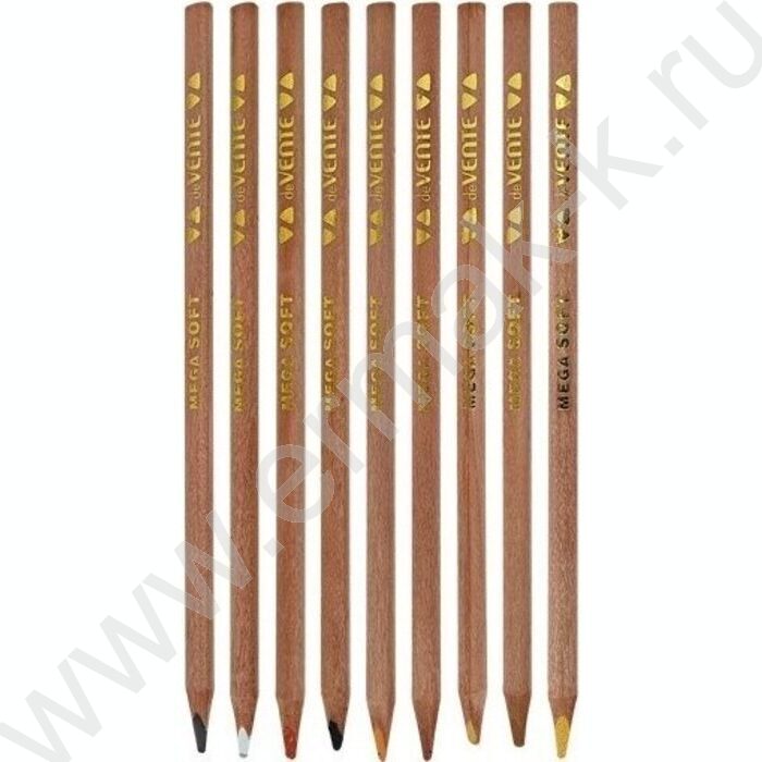 Карандаши  10цв(оттенки цвета кожи) Skin Tones /трехгранные/ d грифеля-4мм - супер мягкий /к/кор | Фото 2