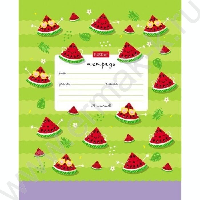 Тетрадь  18л клетка "Привет лето!" 5видов | Фото 3