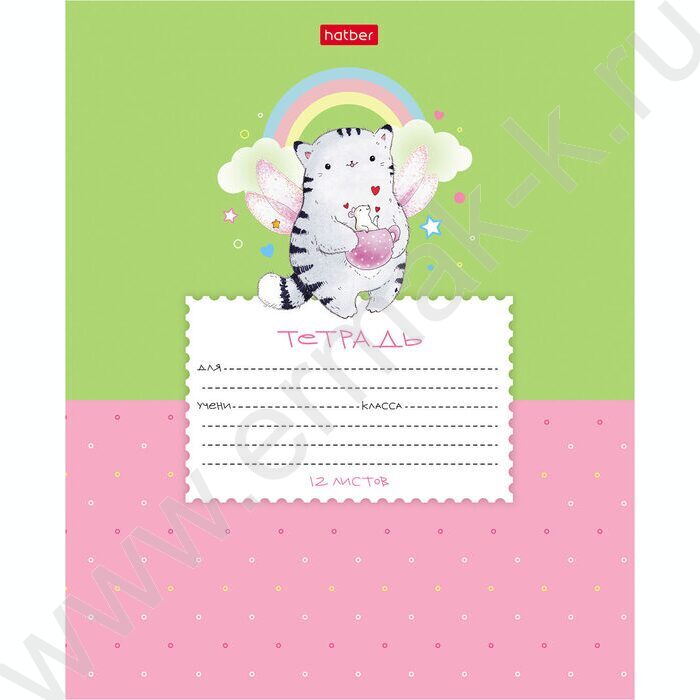 Тетрадь  12л линейка косая "Приключения кота Пирожка" 5видов | Фото 3