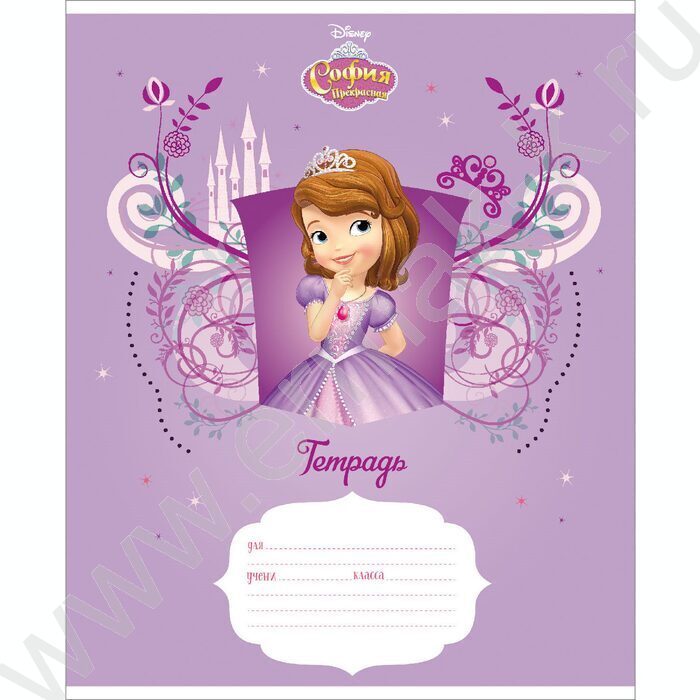 Тетрадь  12л линейка "София Прекрасная" 5видов | Фото 4