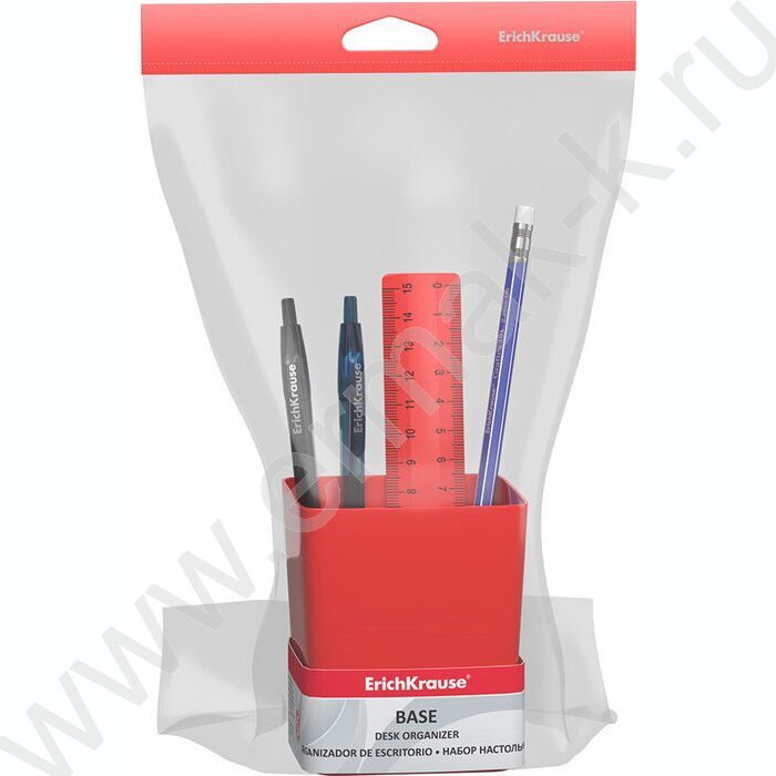 Офисный набор  4 предм. Base, Classic /красный | Фото 2