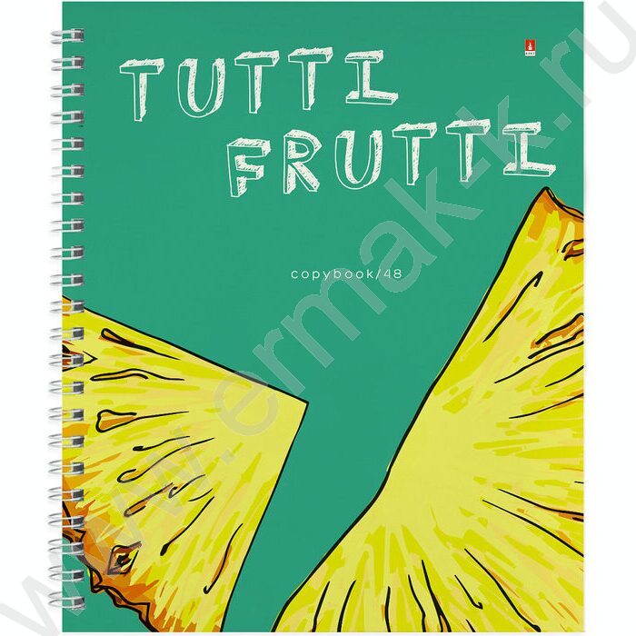 Тетрадь  48л А5+ клетка/спираль "Fresh&Fruity" ассорти | Фото 5