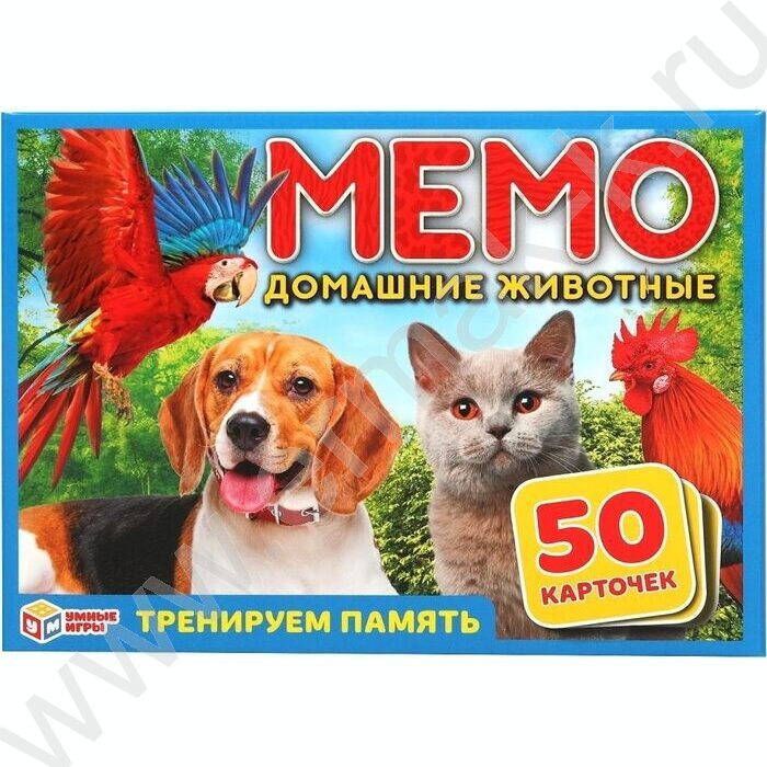Мемо Домашние животные.Тренируем память | Фото 1