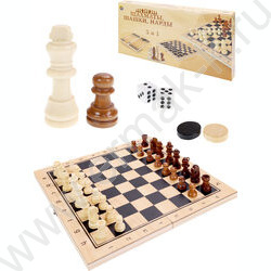 Шахматы,шашки,нарды 3в1 29*14.5*3см | Фото 1