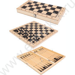 Шахматы,шашки,нарды 3в1 29*14.5*3см | Фото 2