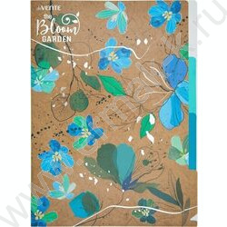 Папка уголок А4 3отд. "Bloom Garden" 0,18мм /фактура крафт-имитация с рисунком | Фото 1
