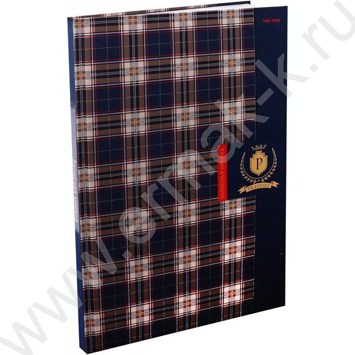 Зап. книжка  96л А4 тв.обл. "Шотландская клетка-11" /глянец/ | Фото 1