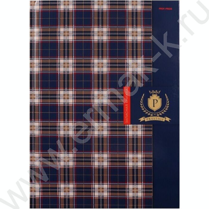 Зап. книжка  96л А4 тв.обл. "Шотландская клетка-11" /глянец/ | Фото 2