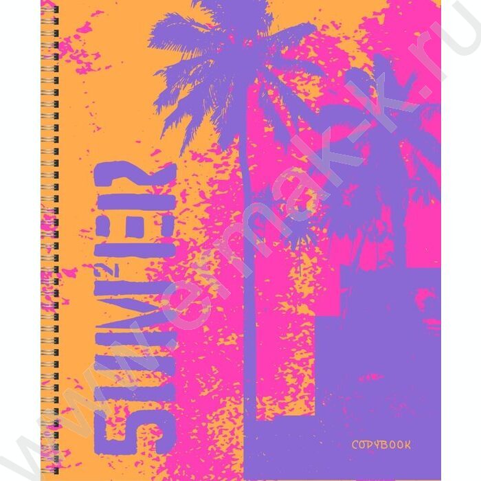 Тетрадь  96л А5 клетка/спираль "Sunny beach" /выб.лак/ | Фото 2