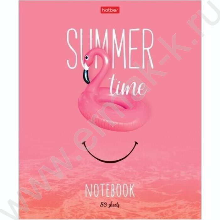 Тетрадь  80л линейка "Summer time" /глянец/ ассорти | Фото 2