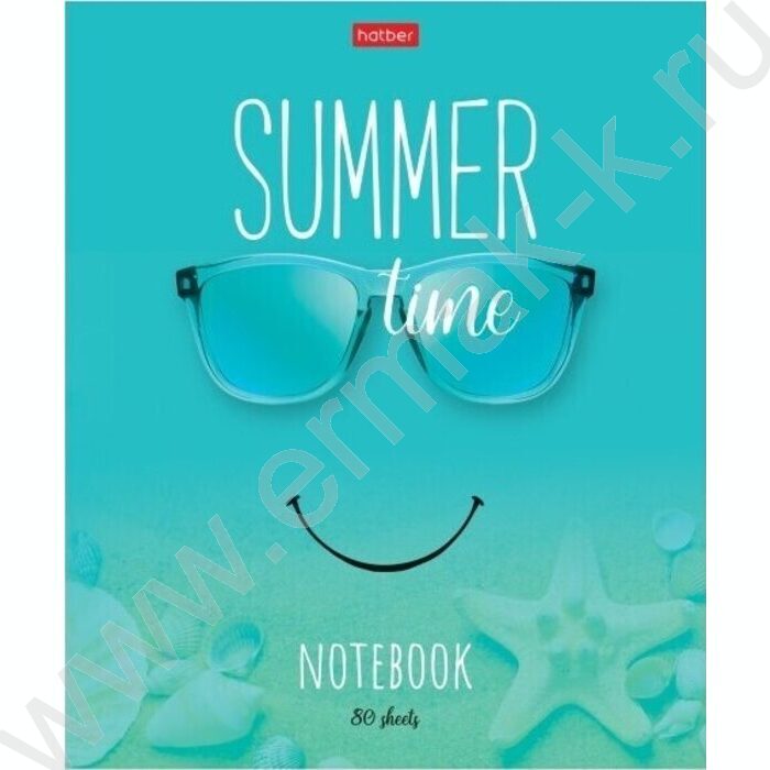 Тетрадь  80л линейка "Summer time" /глянец/ ассорти | Фото 4