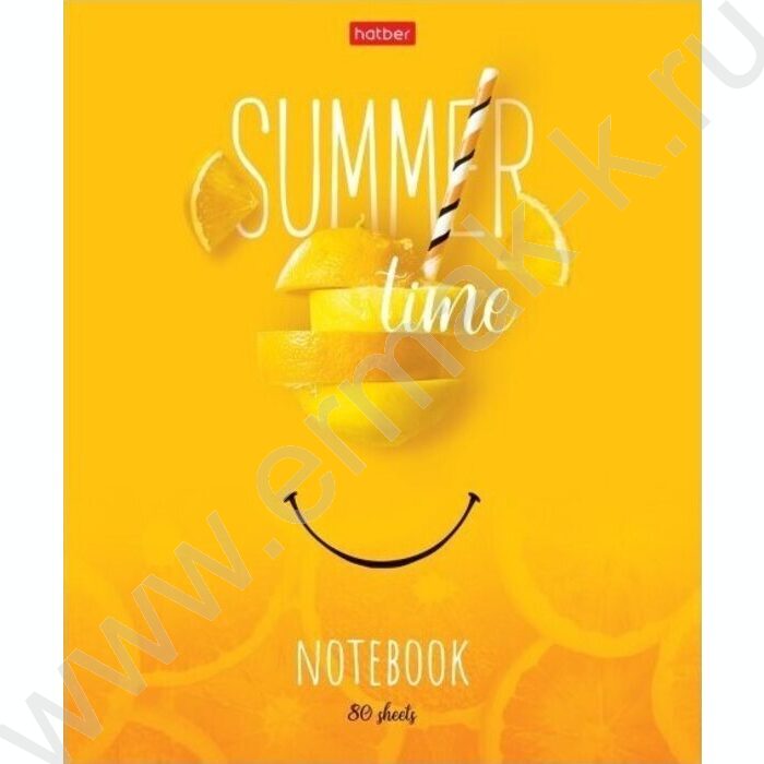 Тетрадь  80л линейка "Summer time" /глянец/ ассорти | Фото 5