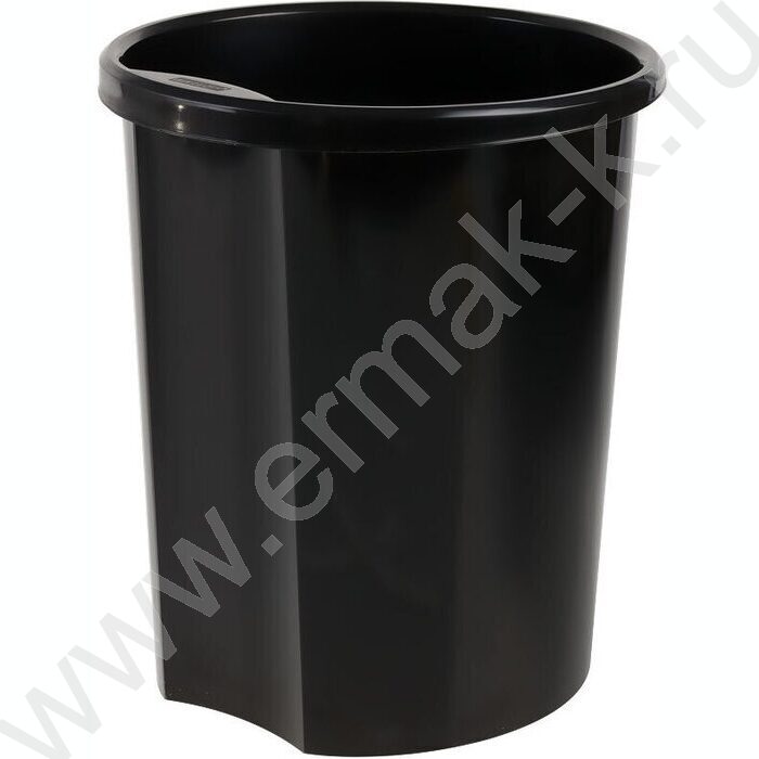 Корзина д/бумаг 12л цельная чёрная | Фото 3