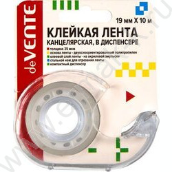 Скотч 19*10 прозр. 35мкм в диспенсере | Фото 1