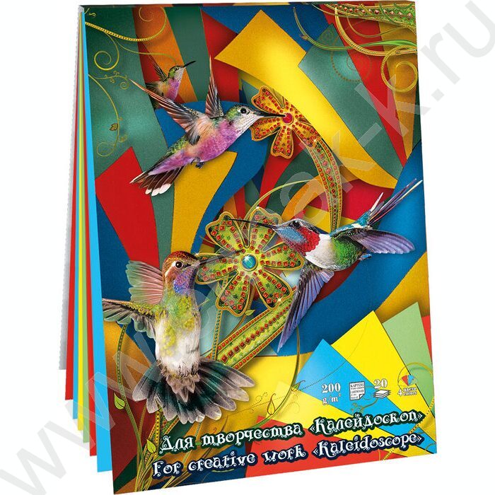 Планшет д/пастели А4 20л/4цв 200г/м2 "Калейдоскоп" | Фото 1