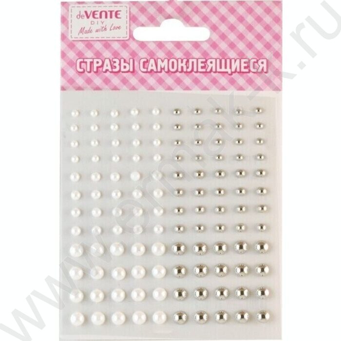 Наклейки-стразы акриловые "Жемчуг" 9,5*10,5см /ассорти /блистер | Фото 1