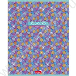 Тетрадь  80л клетка "METALLIC" /металлизиров.картон/ | Фото 3
