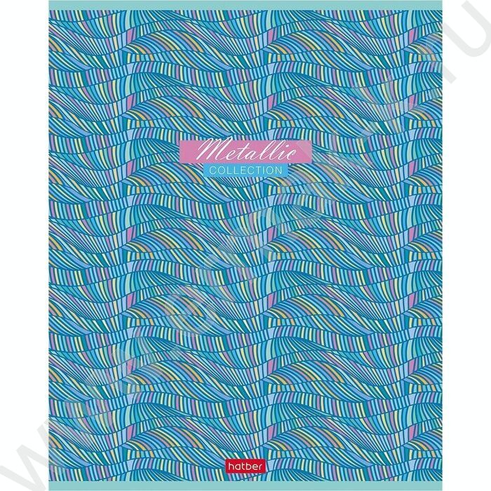 Тетрадь  80л клетка "METALLIC" /металлизиров.картон/ | Фото 4