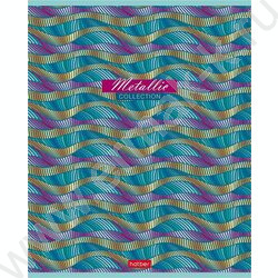 Тетрадь  80л клетка "METALLIC" /металлизиров.картон/ | Фото 5