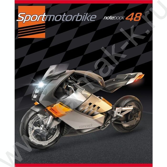 Тетрадь  48л клетка "Мото" (блок эконом) | Фото 5