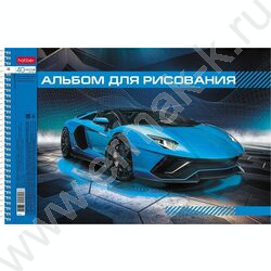 Альбом д/рисования-спираль 40л "Автопанорама" выб.лак /перфорация/ 4вида | Фото 1