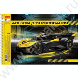 Альбом д/рисования-спираль 40л "Автопанорама" выб.лак /перфорация/ 4вида | Фото 2