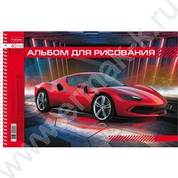 Альбом д/рисования-спираль 40л "Автопанорама" выб.лак /перфорация/ 4вида | Фото 4