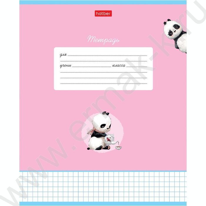 Тетрадь  12л клетка "Милые и забавные" 5видов | Фото 1