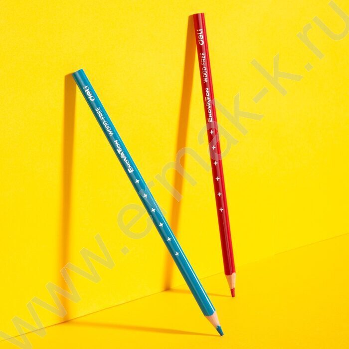 Карандаши пластиковые 12цв Enovation /трехгранные/ европодвес | Фото 6