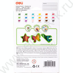 Карандаши пластиковые 18цв Enovation /трехгранные/ европодвес | Фото 3