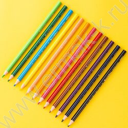 Карандаши пластиковые 18цв Enovation /трехгранные/ европодвес | Фото 4